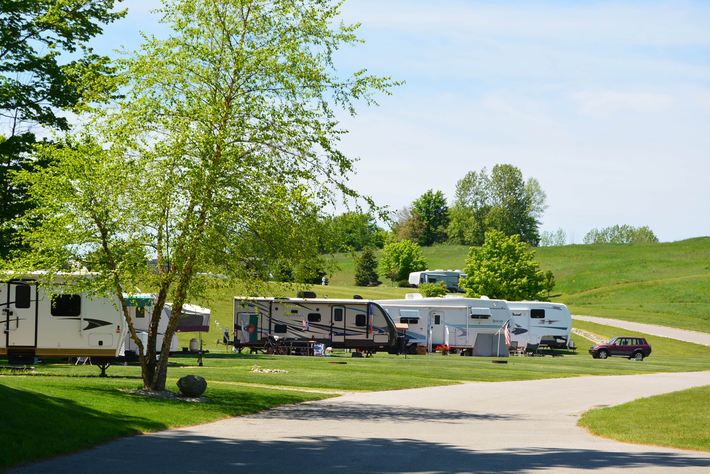 Nancy W.'s photo of rv camping at Wild Cherry RV Resort near Leland, MI
