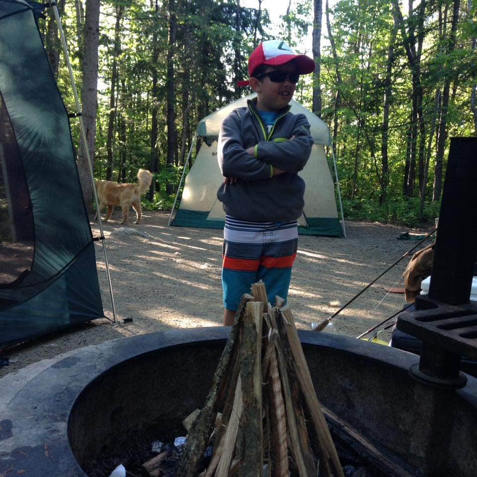Gina G.'s photo of camping with pets at Superior National Forest Fall Lake Campground near Ely, MN
