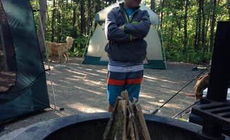 Gina G.'s photo of camping with pets at Superior National Forest Fall Lake Campground near Winton, MN