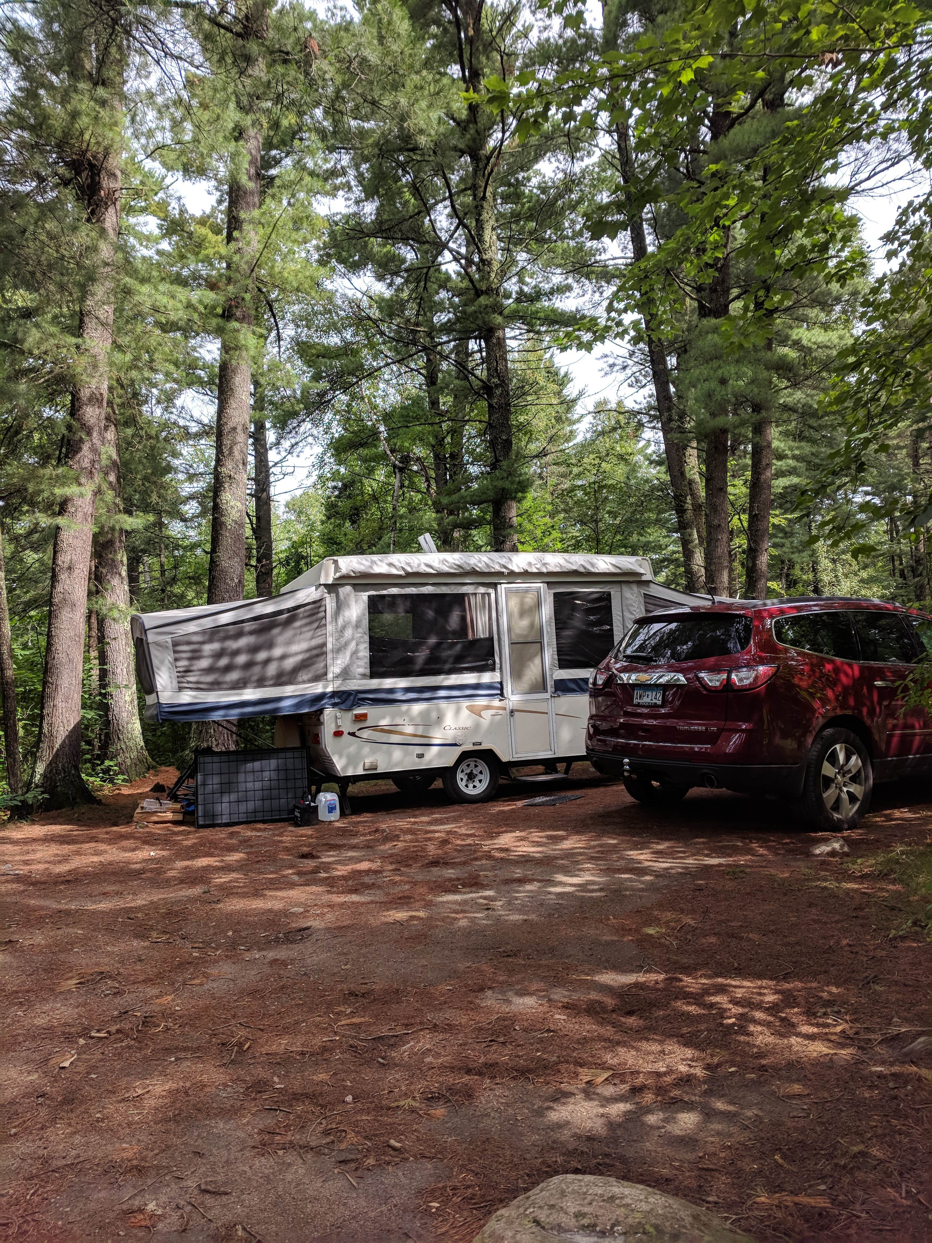 Gina G.'s photo of rv camping at Bear Head Lake State Park Campground near Crane Lake, MN
