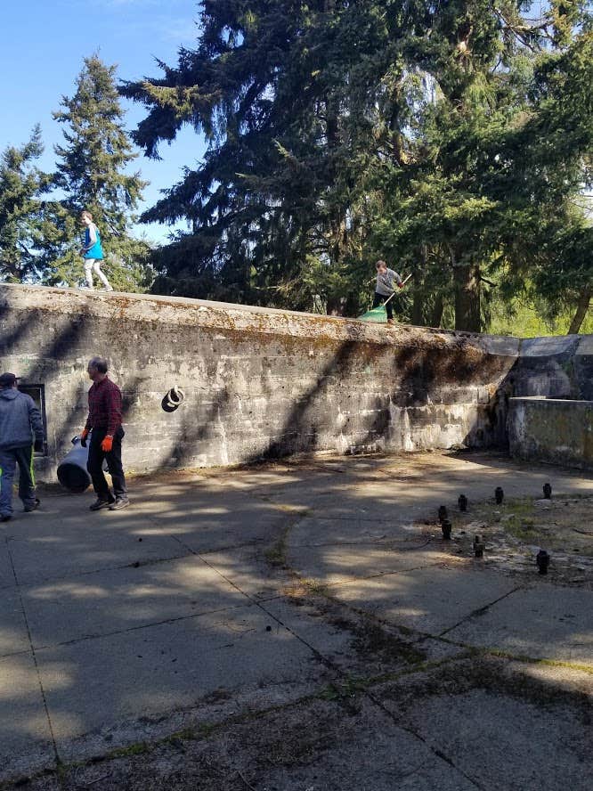 Camper-submitted photo at Beach Campground — Fort Worden Historical State Park near Marysville, WA