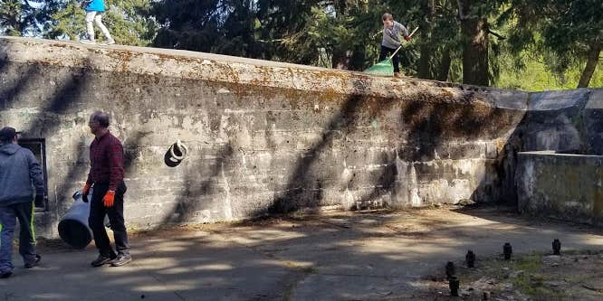 Camper submitted image from Beach Campground — Fort Worden Historical State Park