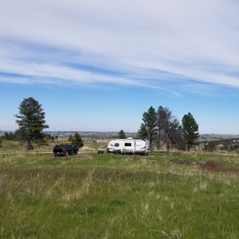 Our campsite along FR-714A