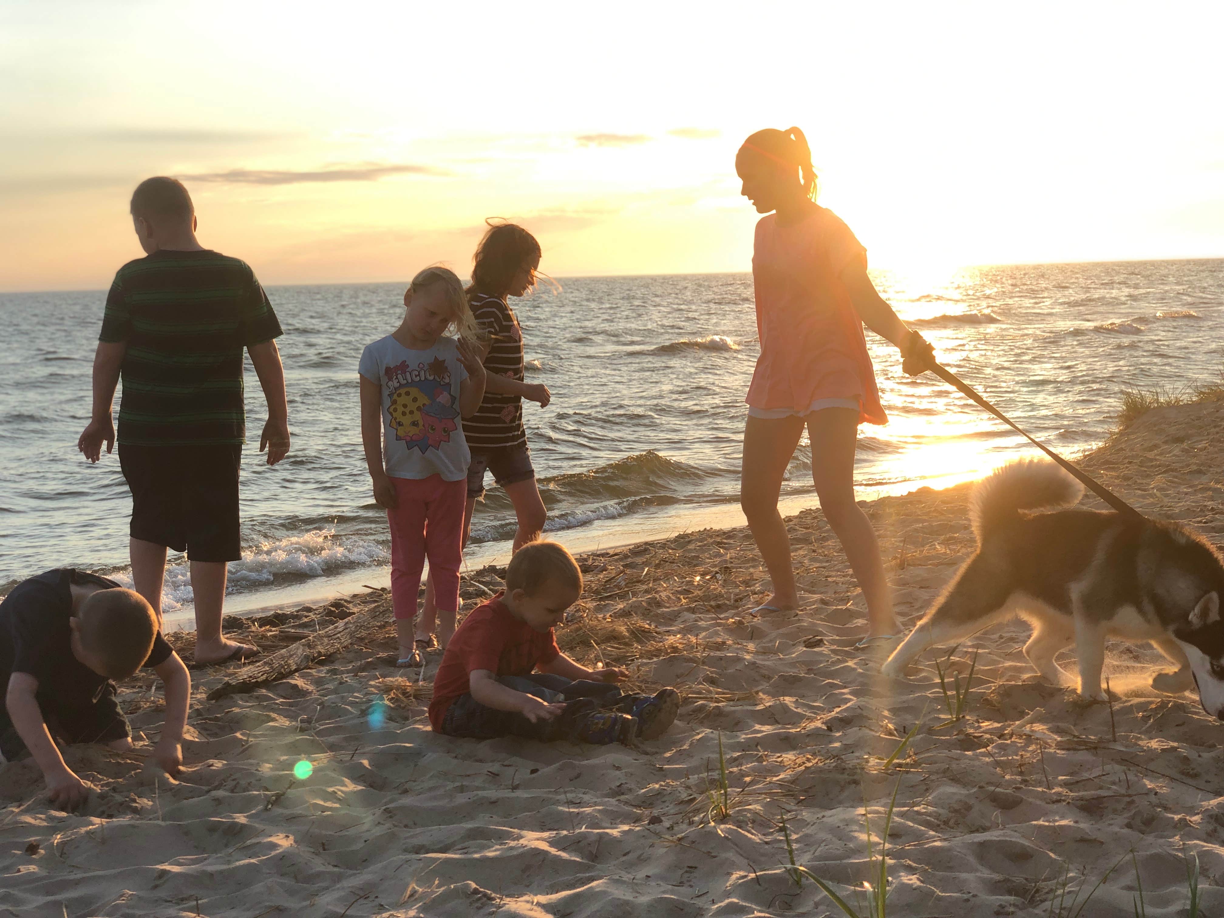Joshua Y.'s photo of camping with pets at Lake Michigan Campground at Muskegon State Park Campground near Muskegon, MI