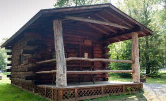Jennifer S.'s photo of a cabin at Knoebels Campground near Middleport, PA