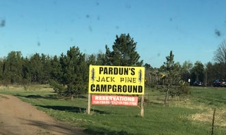 Camping near Namekagon Trail Bridge: Pardun’s Jack Pine Campground, Danbury, Wisconsin