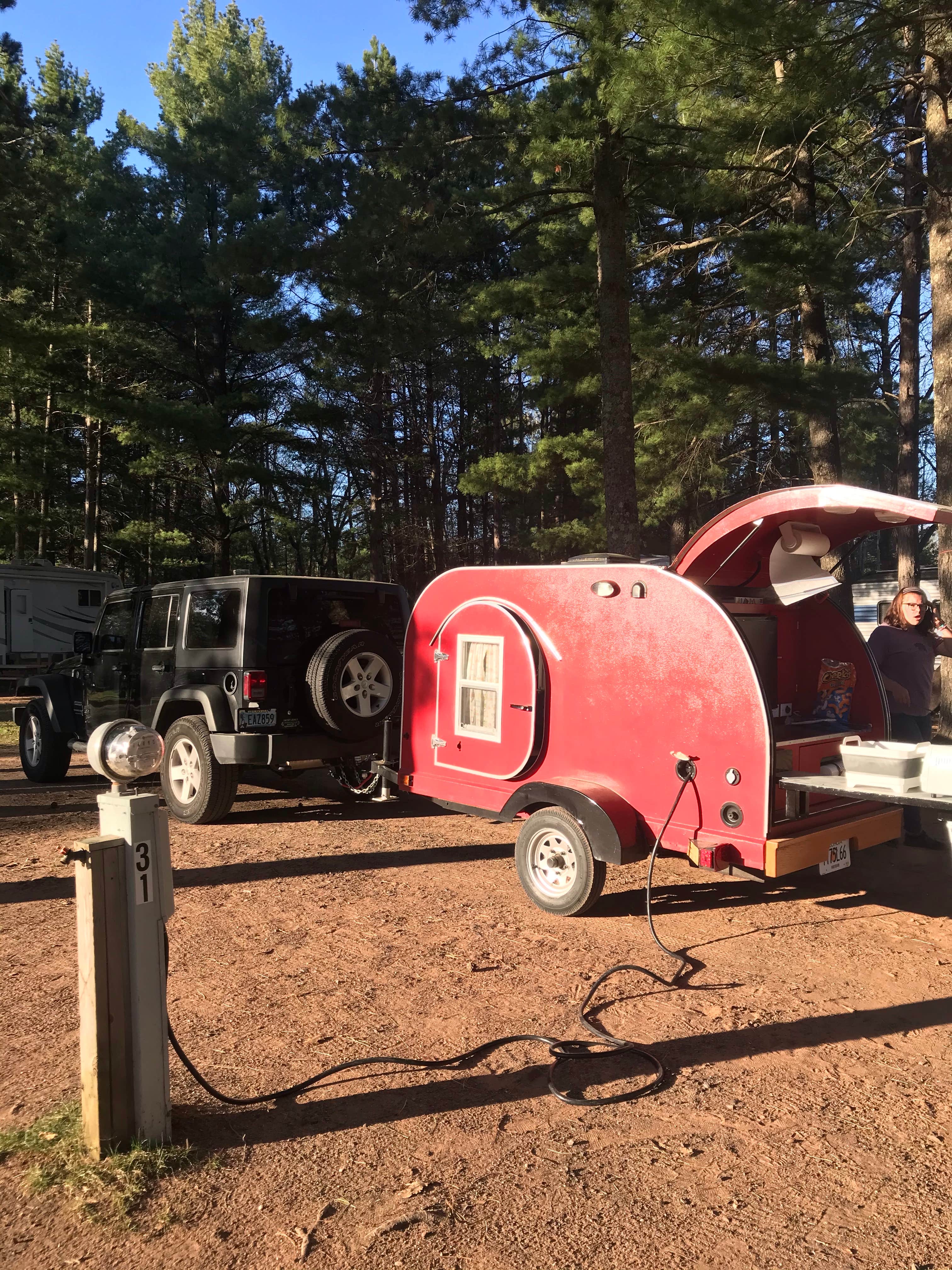 Angie G.'s photo of rv camping at Top O’ the Morn Resort & Campground near Gordon, WI
