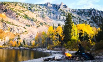 Camping near River's Edge at Deer Park: Pittsburg Lake Dispersed, Alta, Utah