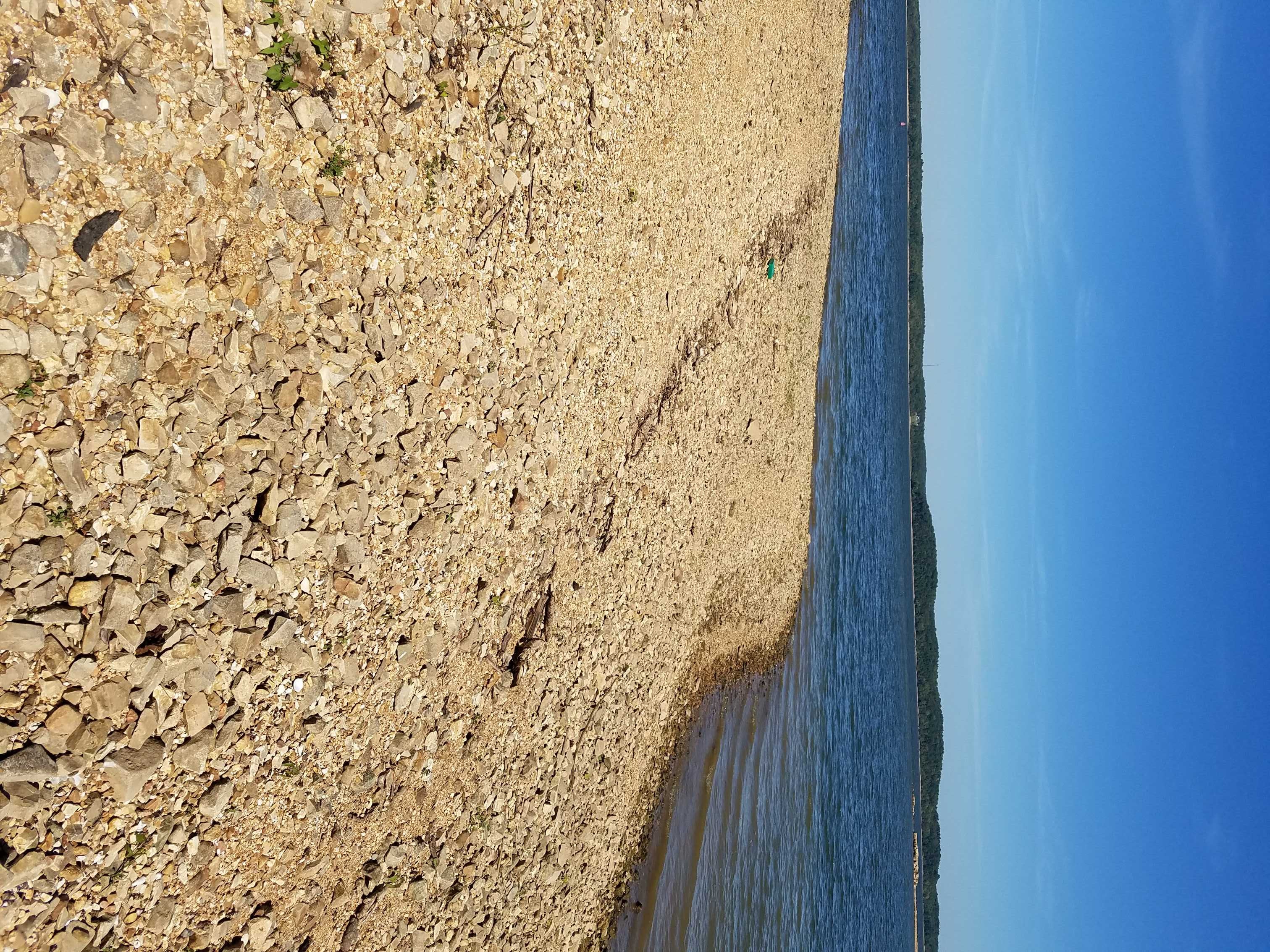 The beaches in Lamberton Lakes are really gravel ish