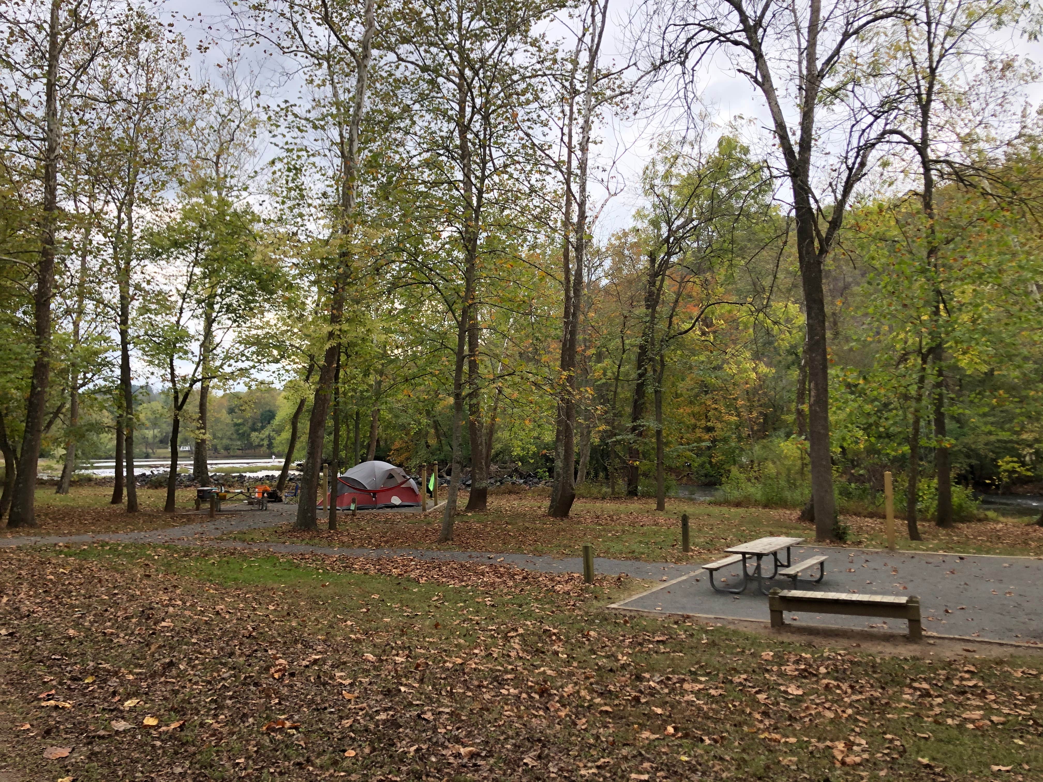 RL's photo of tent camping at Millrace Campground — New River Trail State Park near Elk Creek, VA