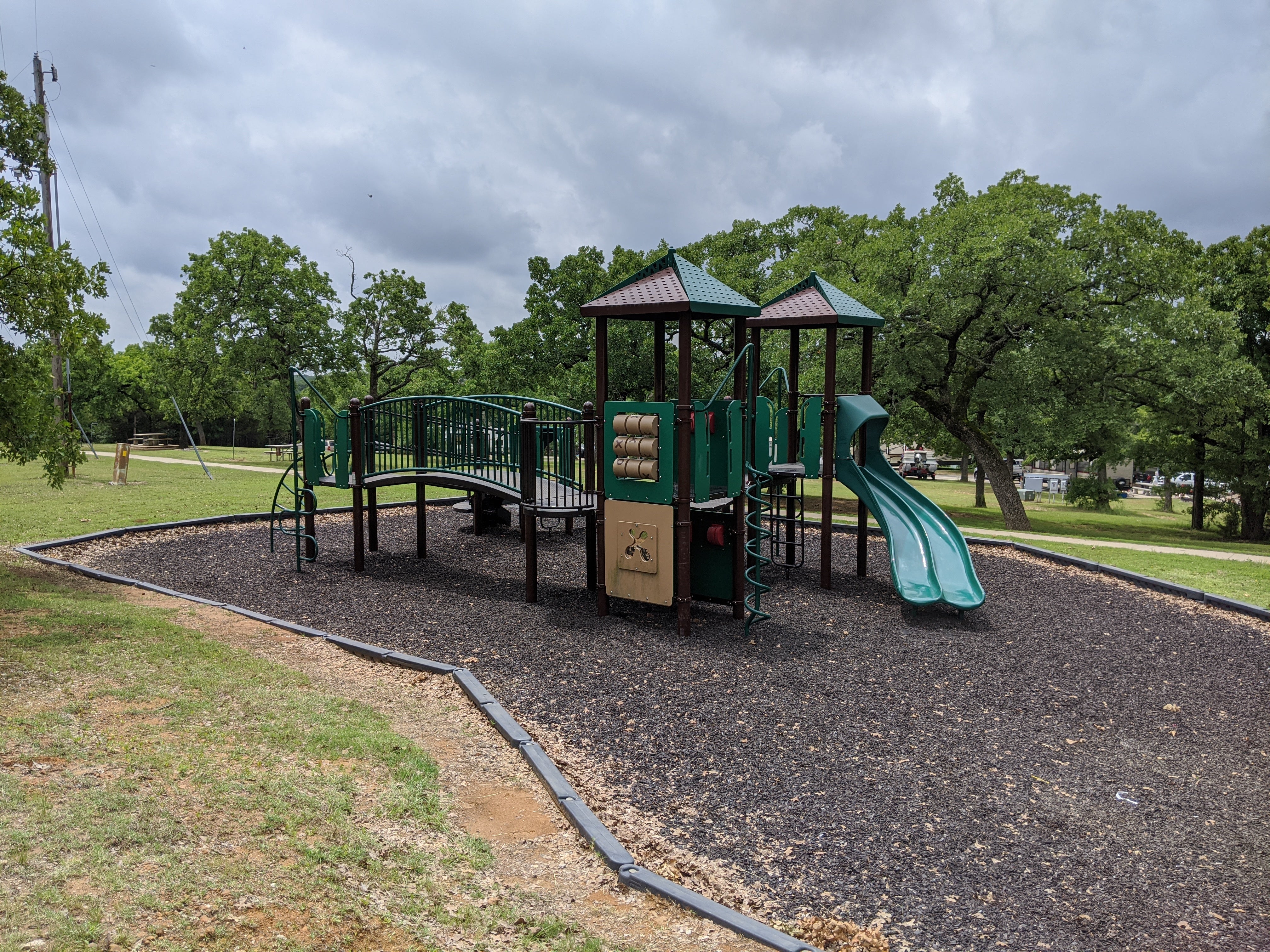 Nice playground for the kiddos at Buzzards Roost Campground.