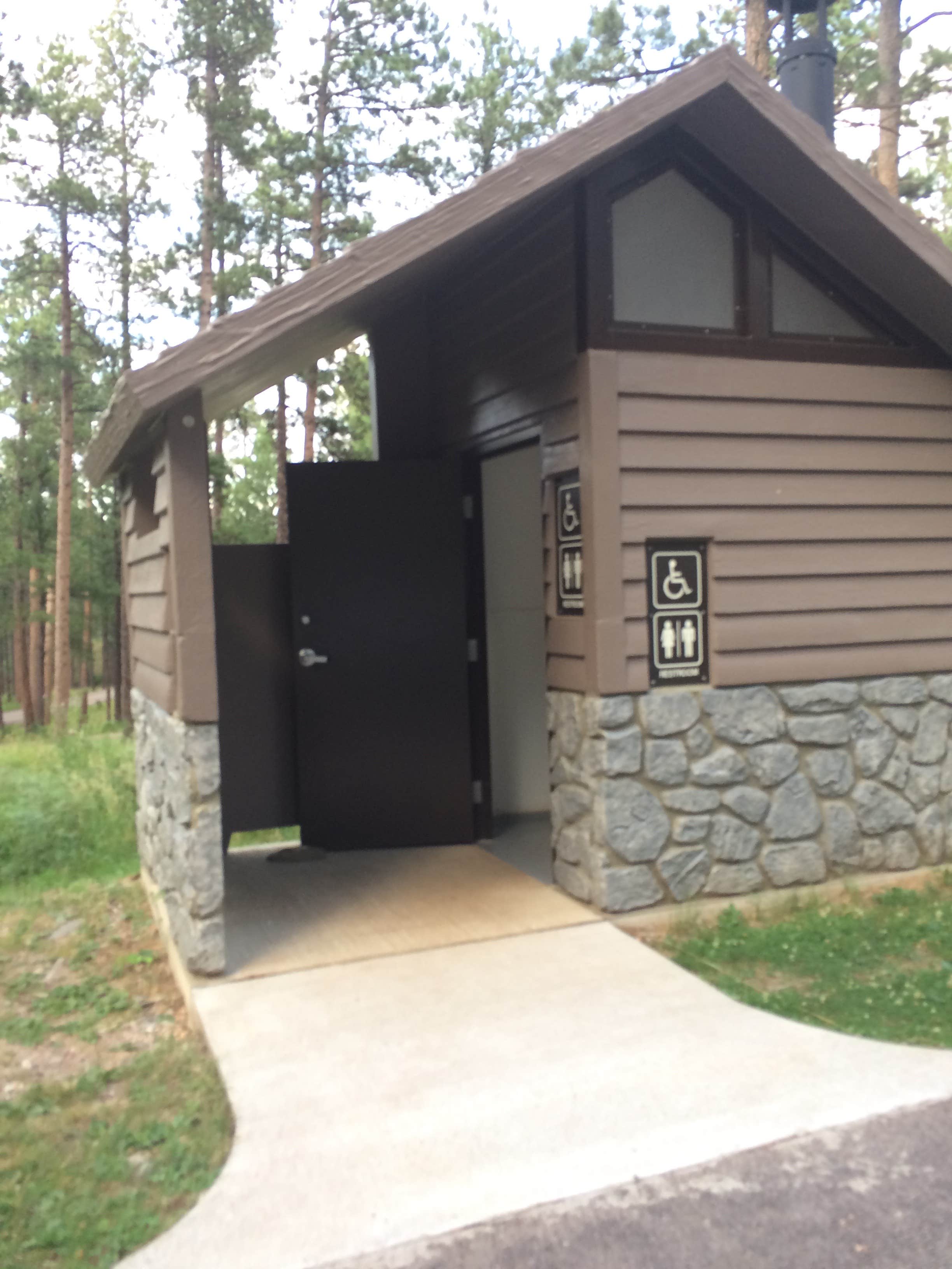 Corinna B.'s photo of glamping accommodations at Pactola Reservoir Campground near Beulah, WY
