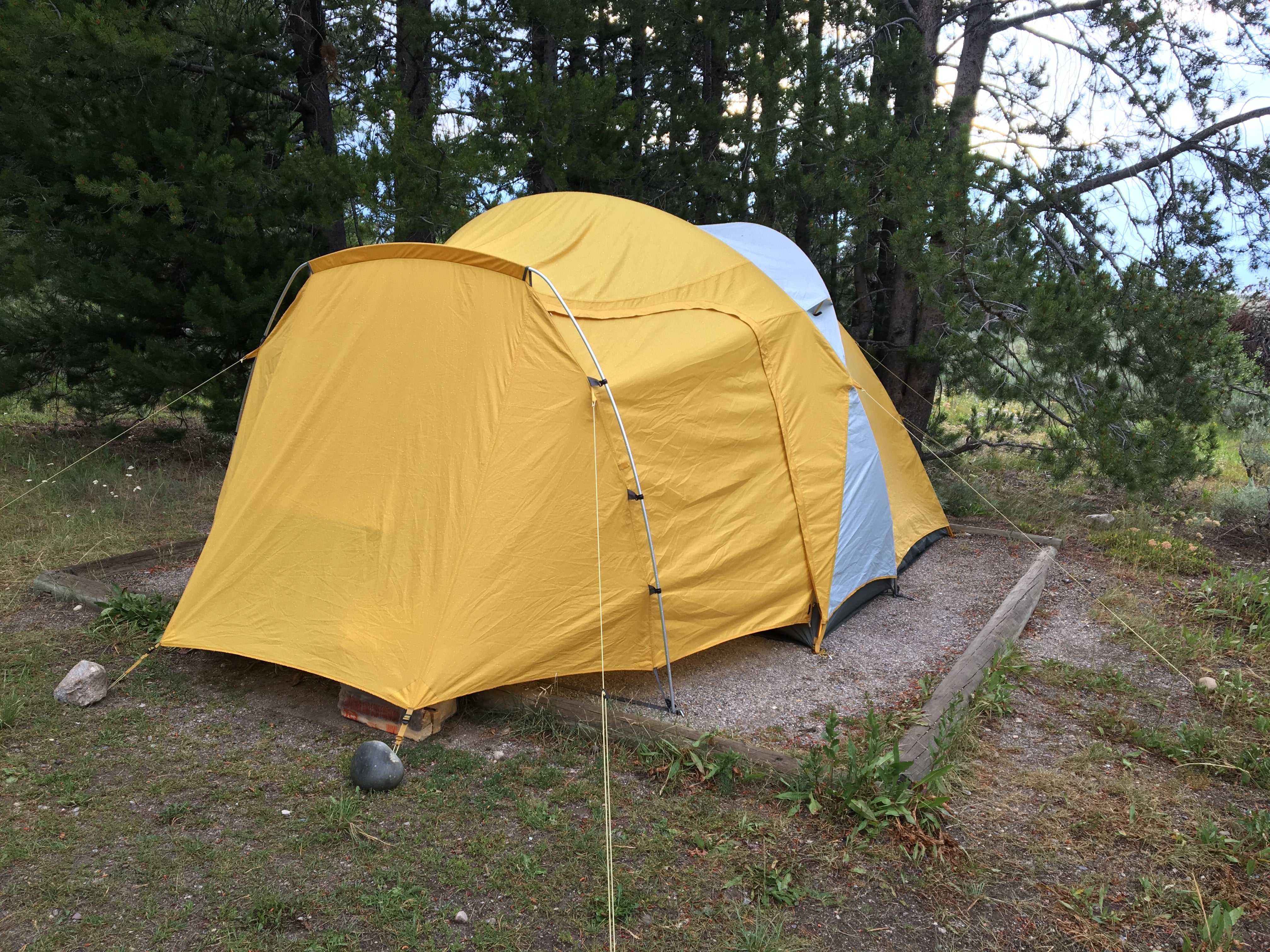 Our site had one of the larger tent pads.