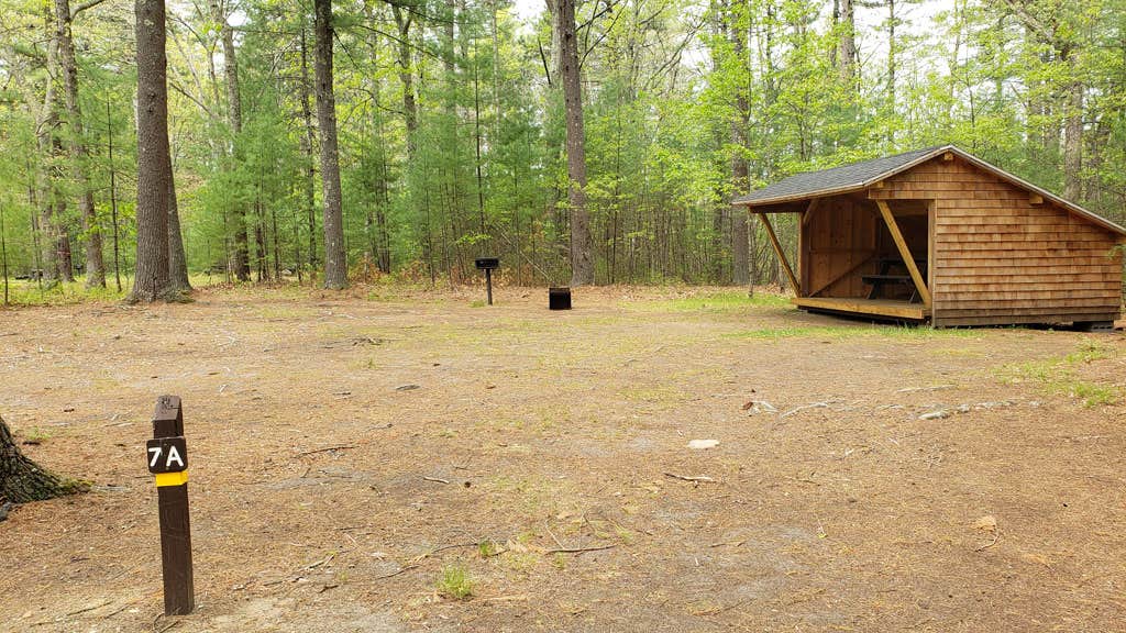 Jean C.'s photo of a cabin at Lorraine Park Campground — Harold Parker State Forest near Somerville, MA