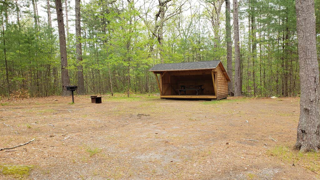 Jean C.'s photo of a cabin at Lorraine Park Campground — Harold Parker State Forest near Salem, NH