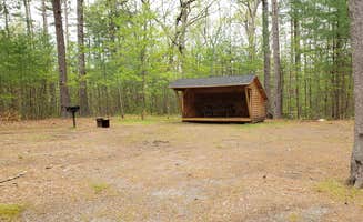 Jean C.'s photo of a cabin at Lorraine Park Campground — Harold Parker State Forest near Winchendon, MA