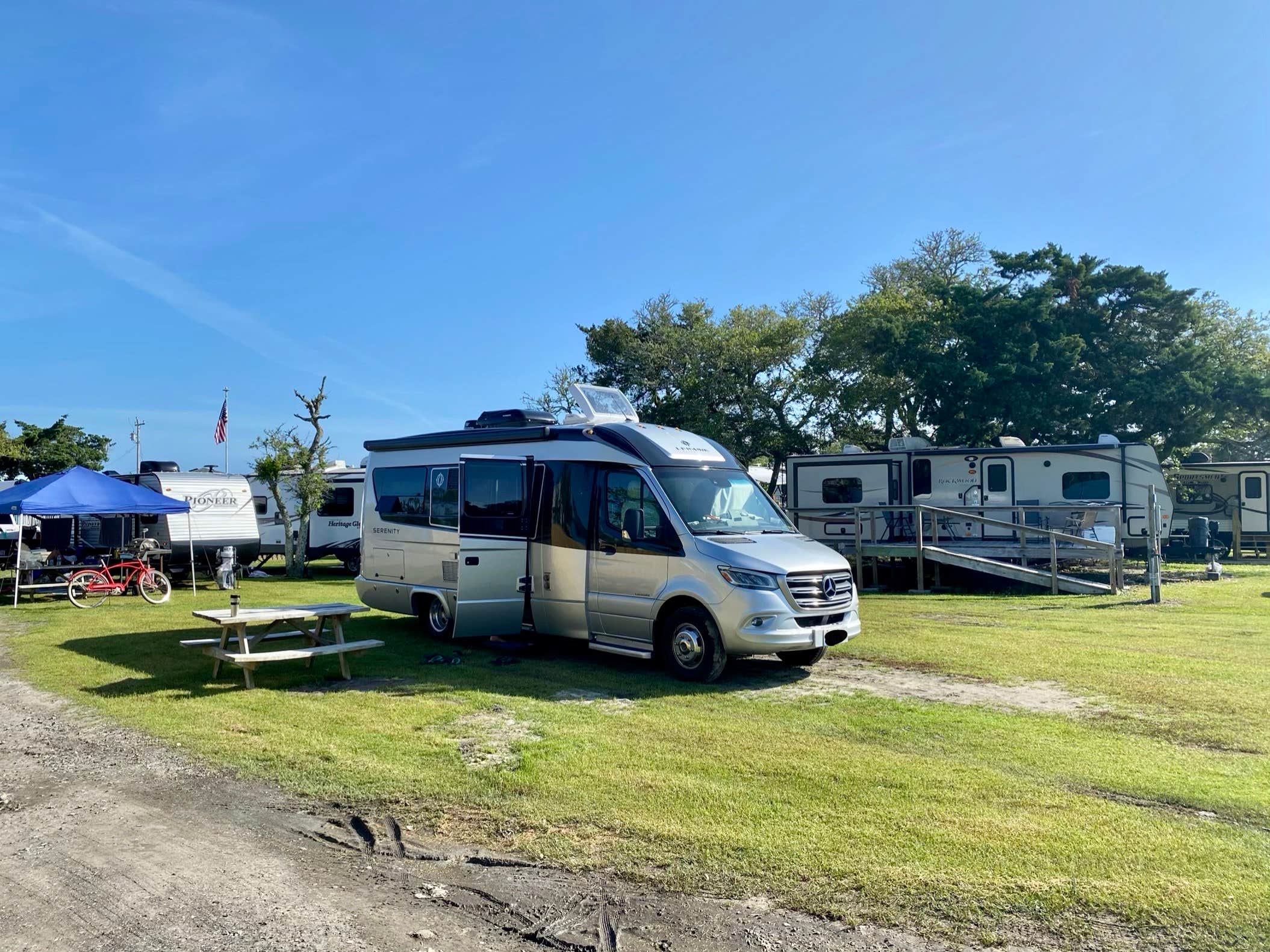 The School for  Y.'s photo of rv camping at Teeter's Campground near Cedar Island, NC