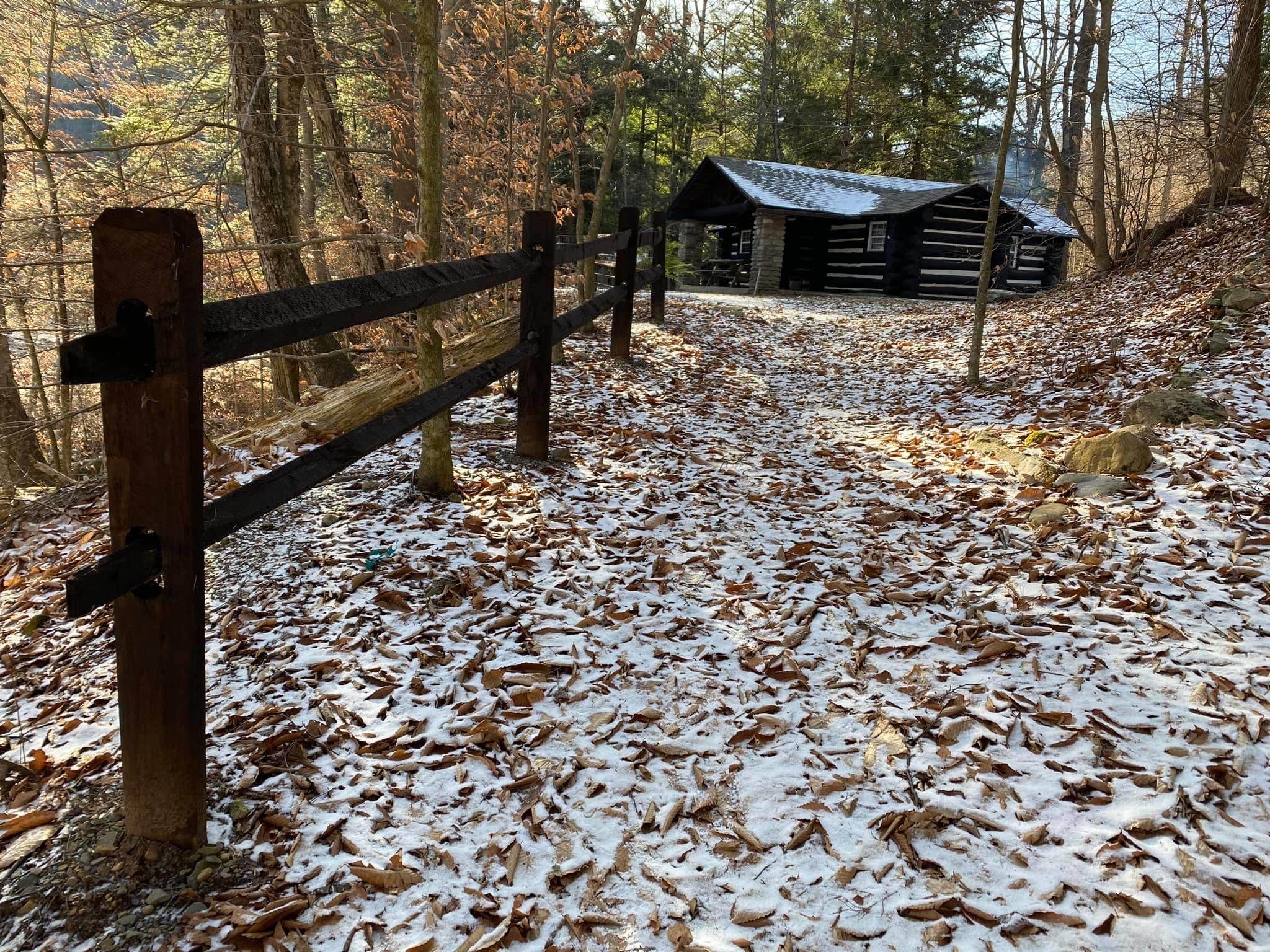 Sean C.'s photo of a cabin at Worlds End State Park Campground near Cambra, PA