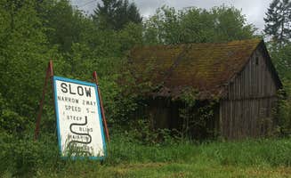 Corinna B.'s photo of glamping accommodations at Horning's Hideout near Buxton, OR