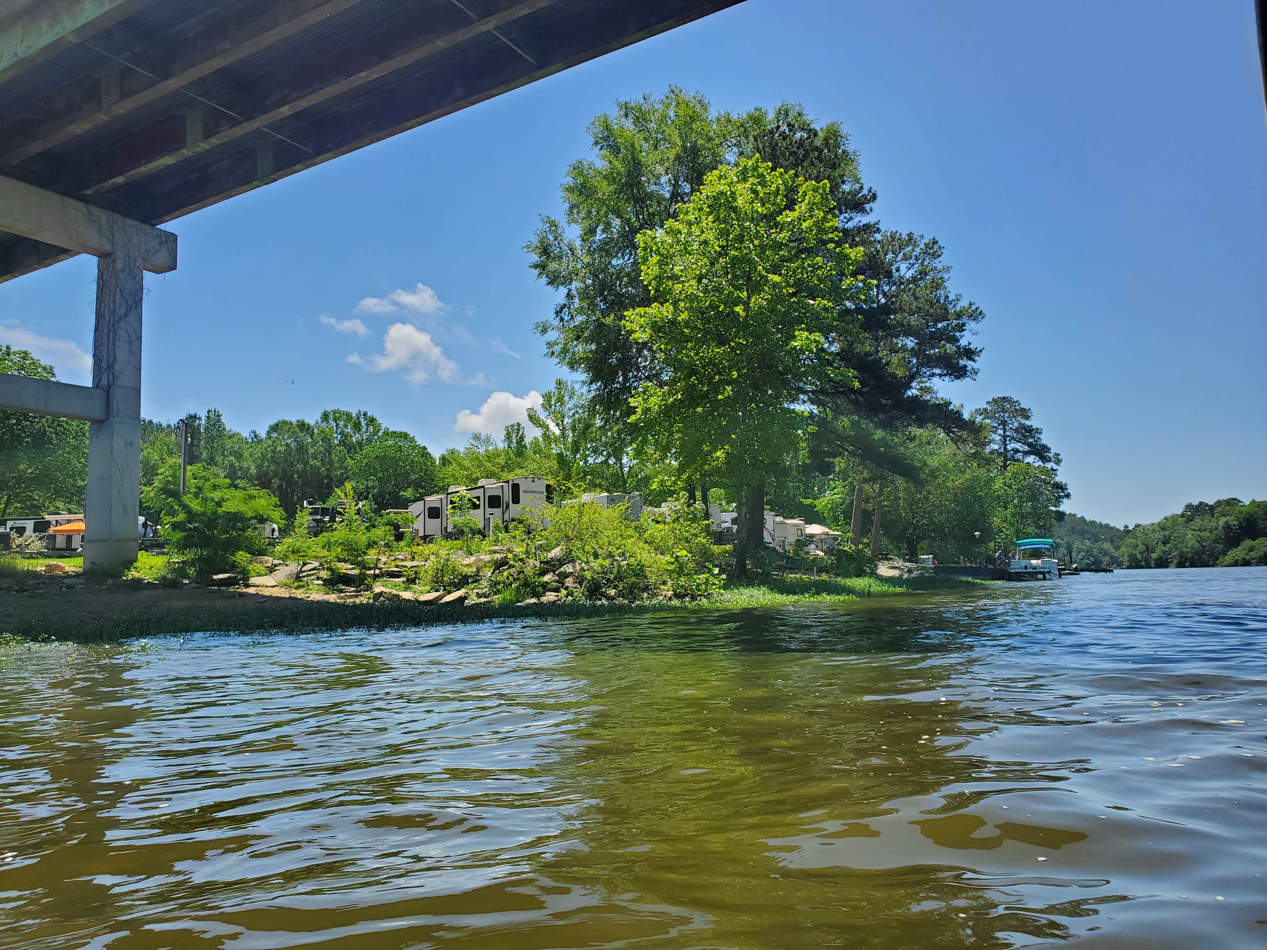 Camper-submitted photo at Lake Mitchell Fishncamp Campground near Weogufka, AL