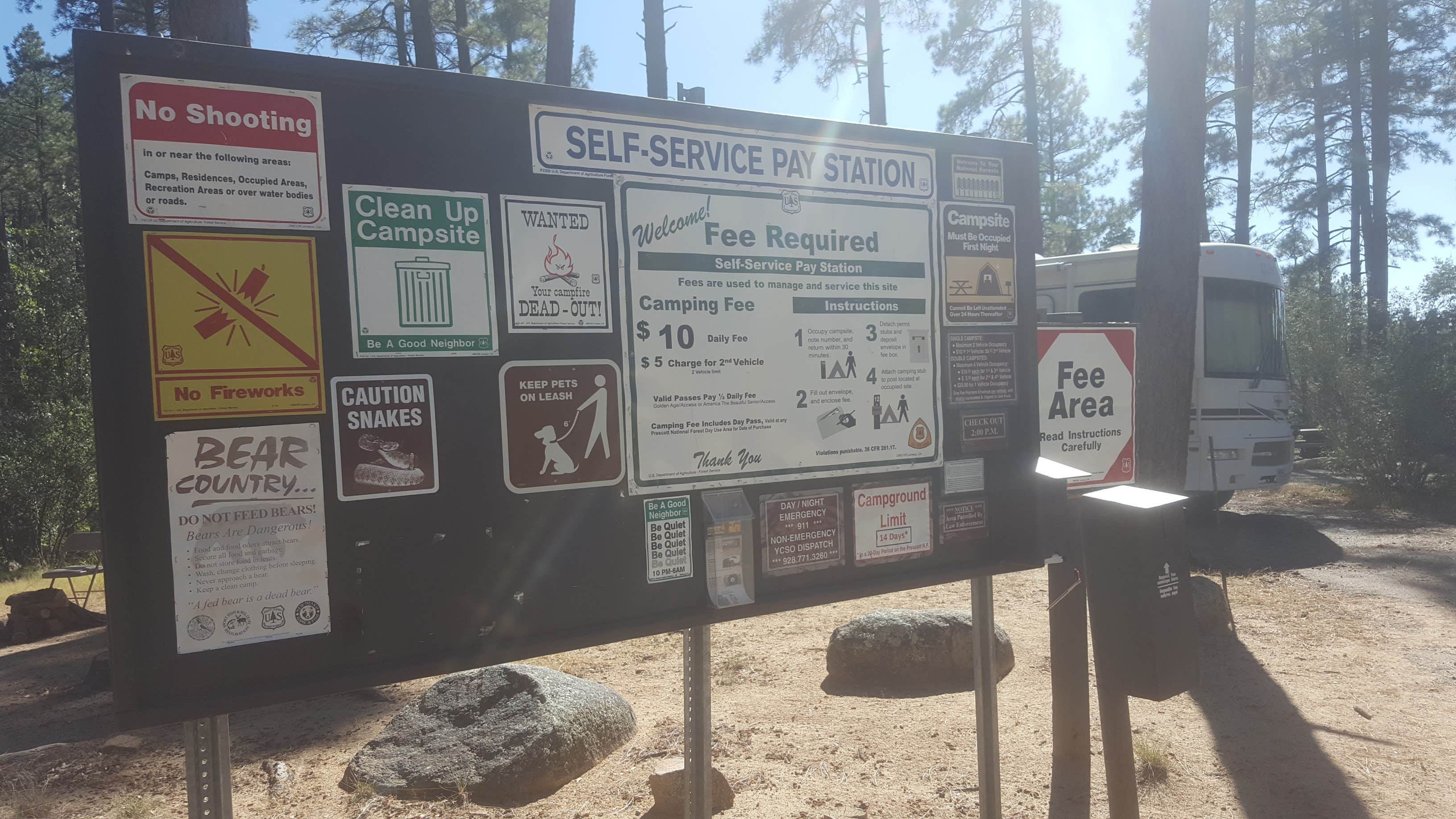 Krista Z.'s photo of rv camping at Lower Wolf Creek Campground near Yarnell, AZ