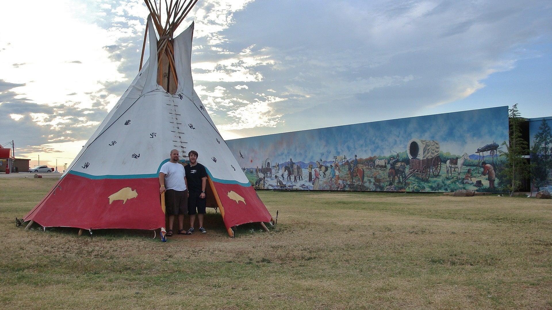 To add to the history of the area, there was a tee pee as well.