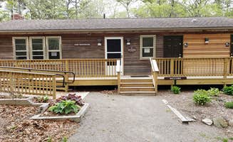 Jean C.'s photo of a cabin at Wellfleet Hollow State Campground near Brewster, MA