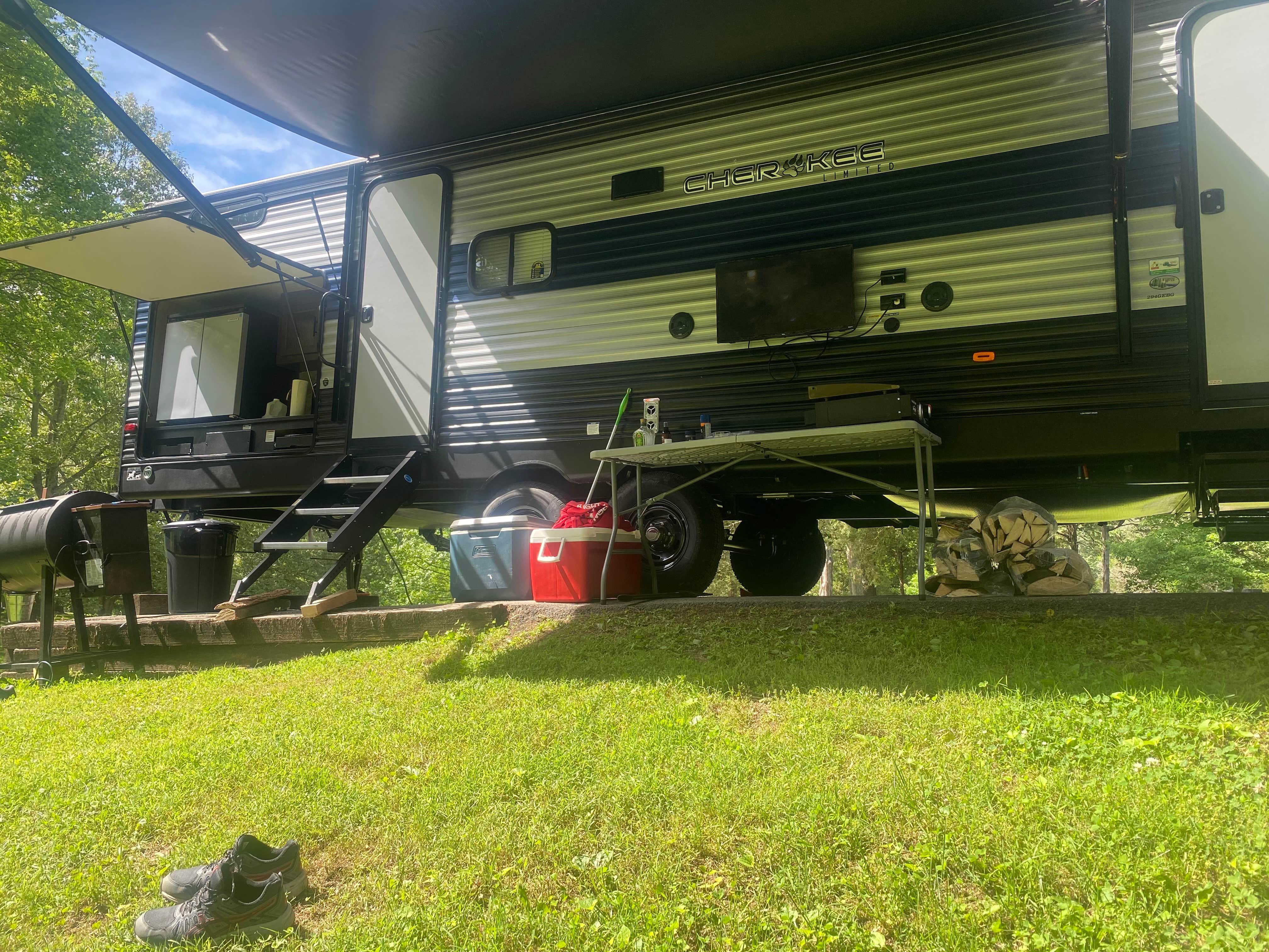 Jessica R.'s photo of rv camping at Dixon Springs State Park Campground near Grantsburg, IL