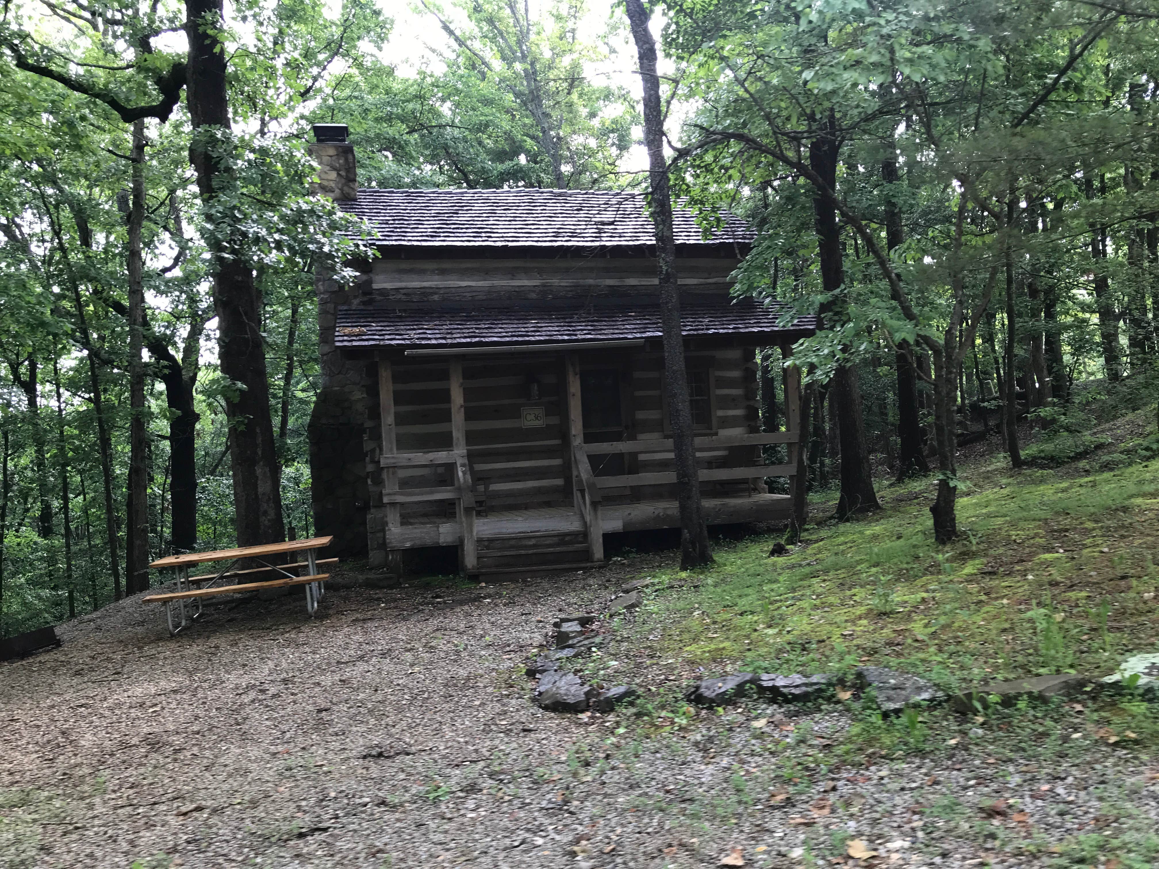 Crystal C.'s photo of glamping accommodations at Tall Pines Campground near Forsyth, MO