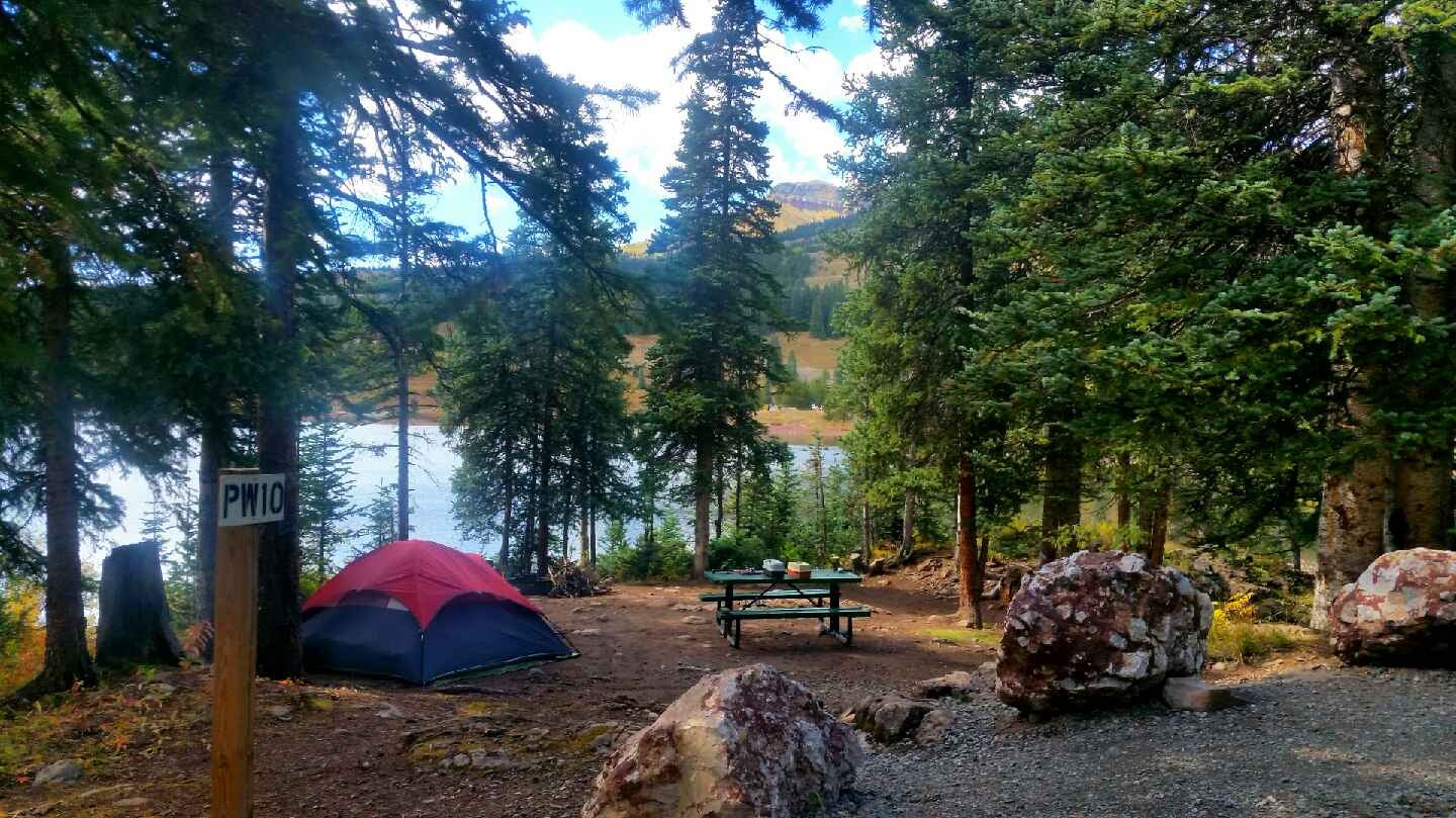 Camping at Little Molas Lake