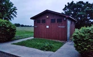 Myron C.'s photo of a cabin at Prairie Clover Campground — Clinton State Park near Gardner, KS