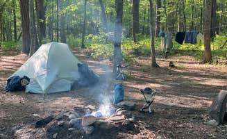 Asher K.'s photo of tent camping at Cheaha Falls Private Backcountry Campsite near Heflin, AL