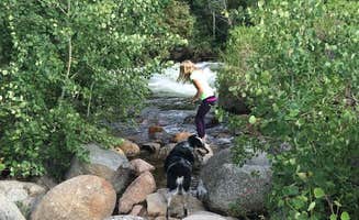 Sarah N.'s photo of camping with pets at Sinks Campground — Sinks Canyon State Park near Lander, WY