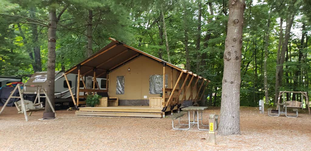 Jean C.'s photo of a cabin at Lincoln / Woodstock KOA near Lyme, NH