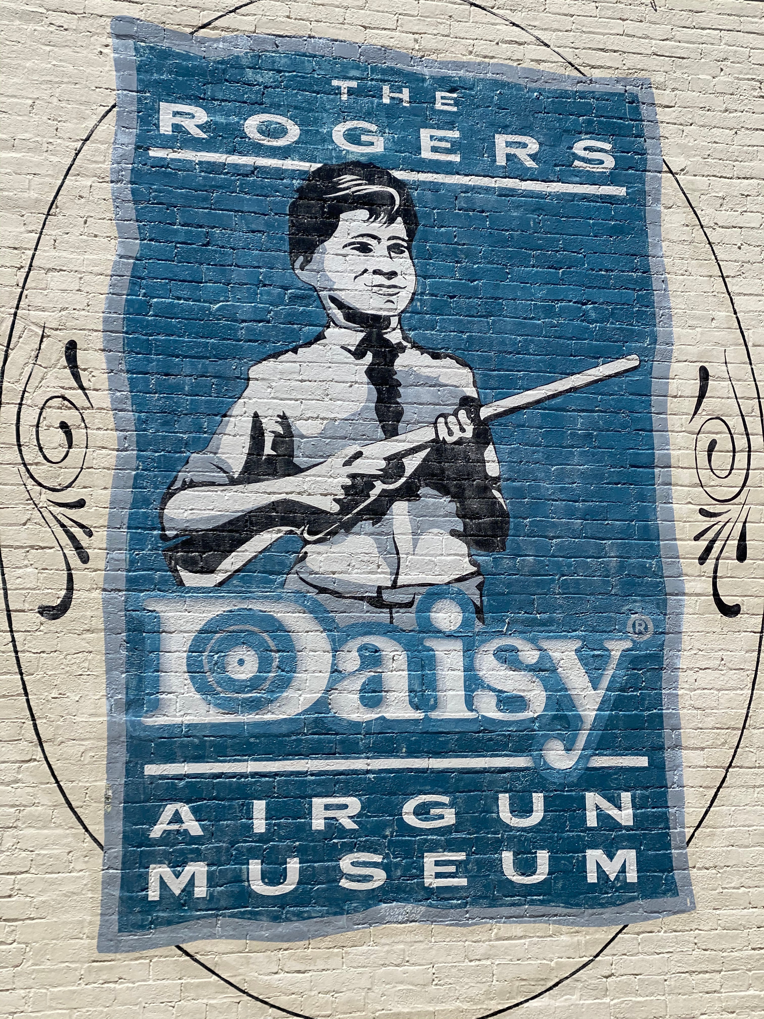 Downtown has some neat things to check out including the Daisy AirGun museum