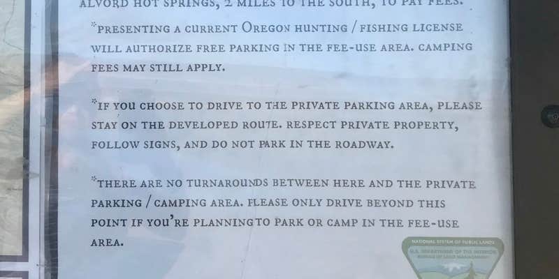 Camper submitted image from Pike Creek Primitive Camp at Alvord Hot Springs