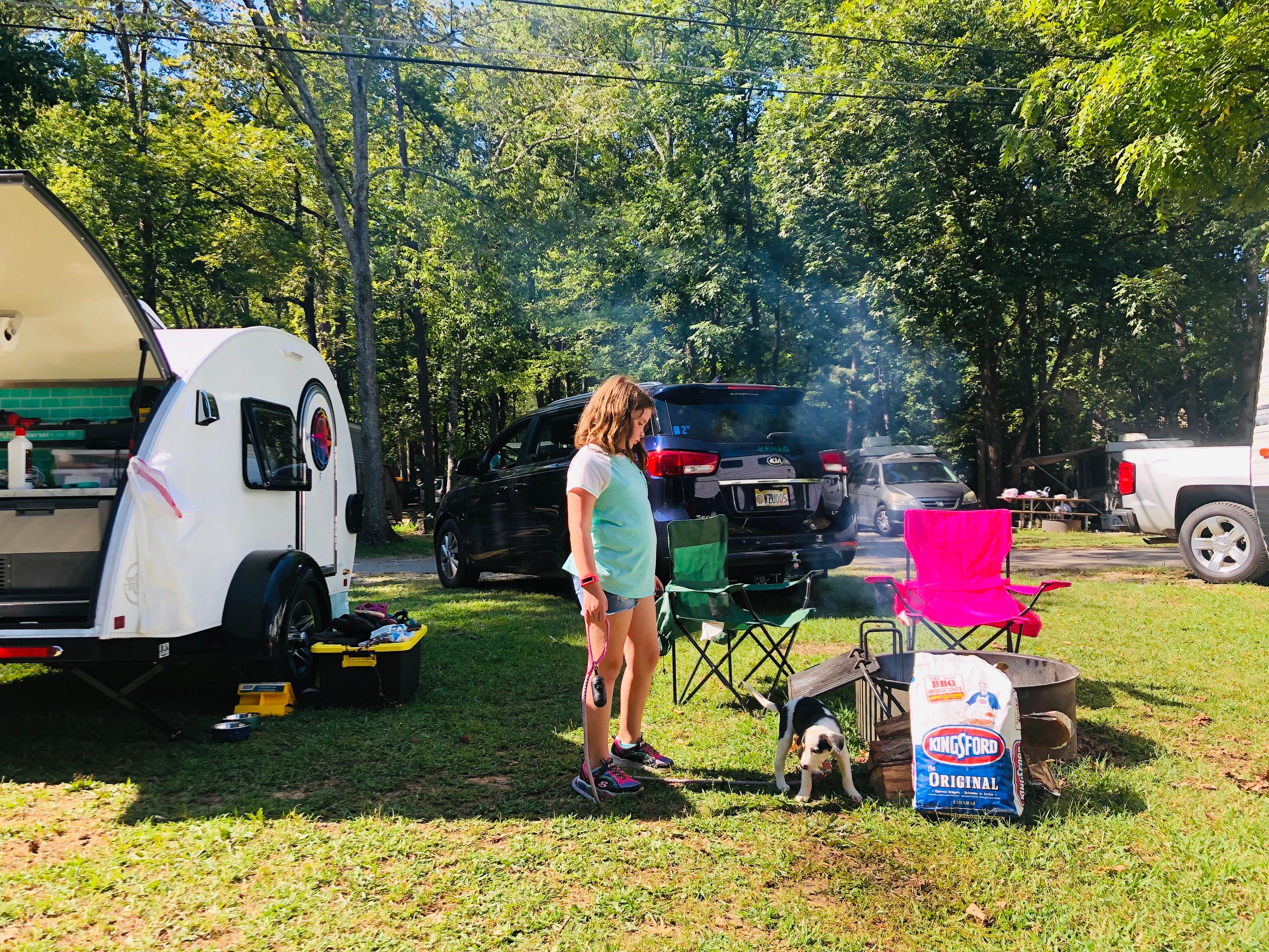 Sonyia W.'s photo of camping with pets at Raccoon Mountain Caverns and Campground near Apison, TN