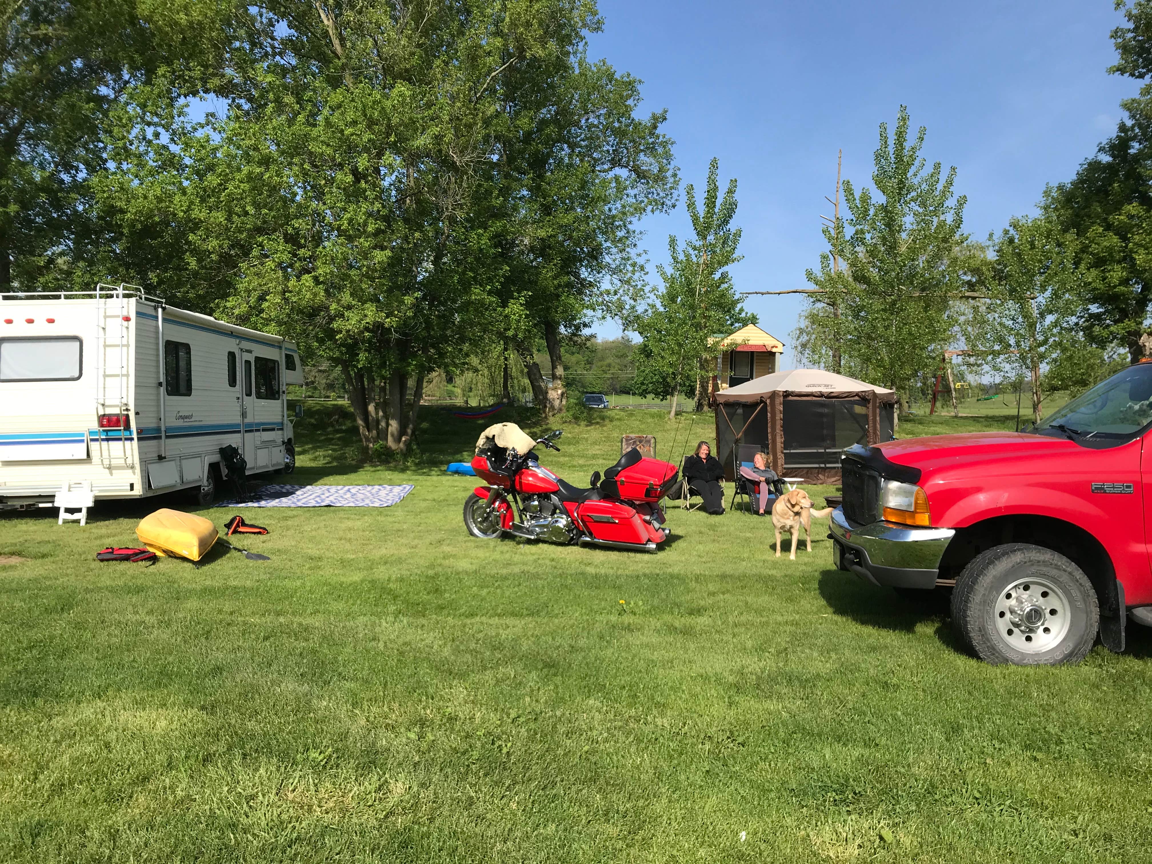 Clarke  N.'s photo of rv camping at Hutchinson Family Farm Campground near Decorah, IA