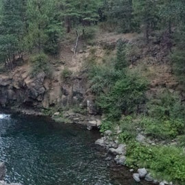 one of the several waterfalls and swimming holes in this camping area