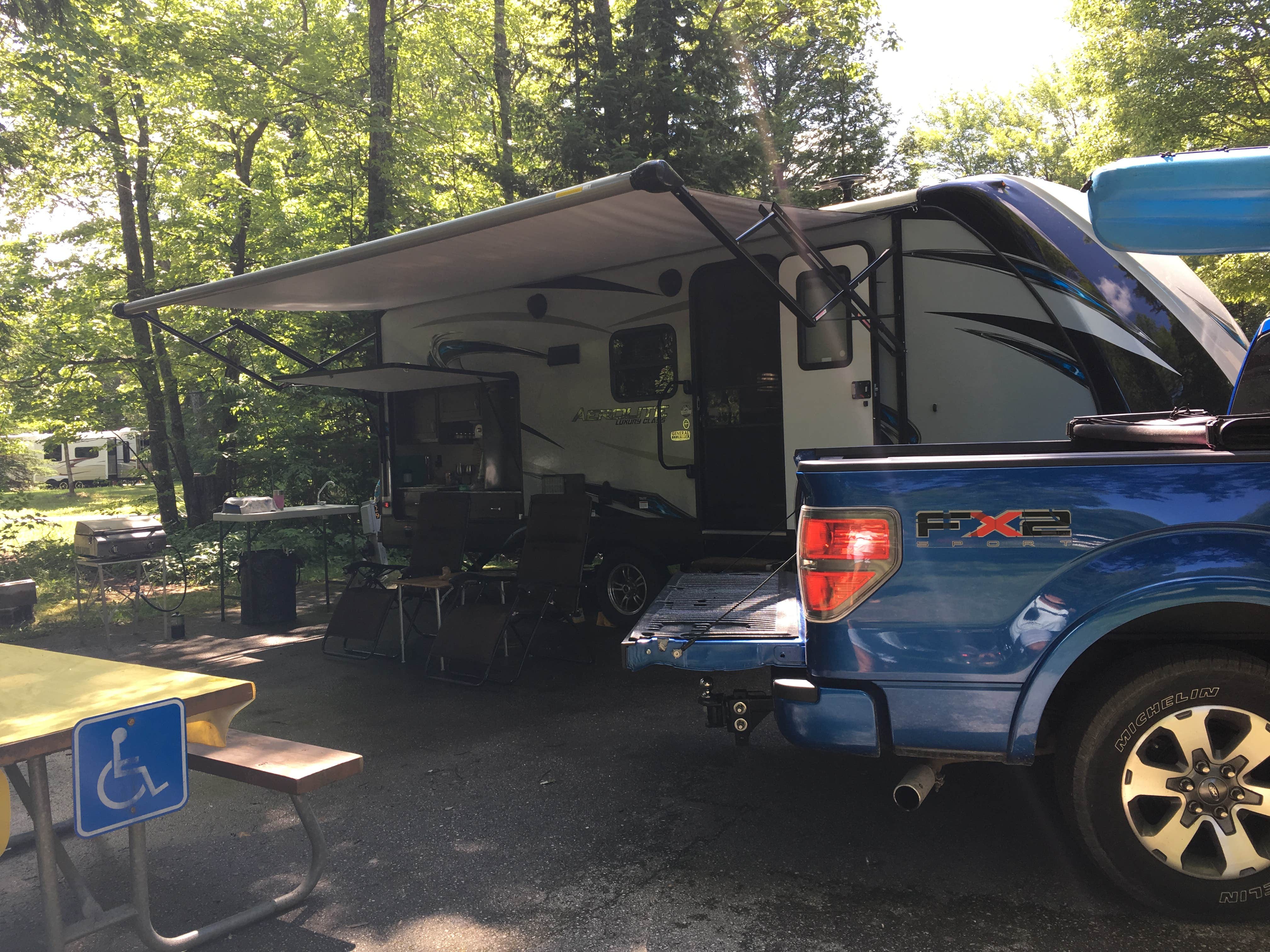 B M.'s photo of rv camping at Rivermouth Modern Campground — Tahquamenon Falls State Park near Newberry, MI
