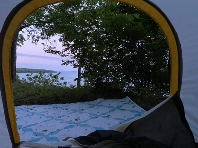 View out my tent.