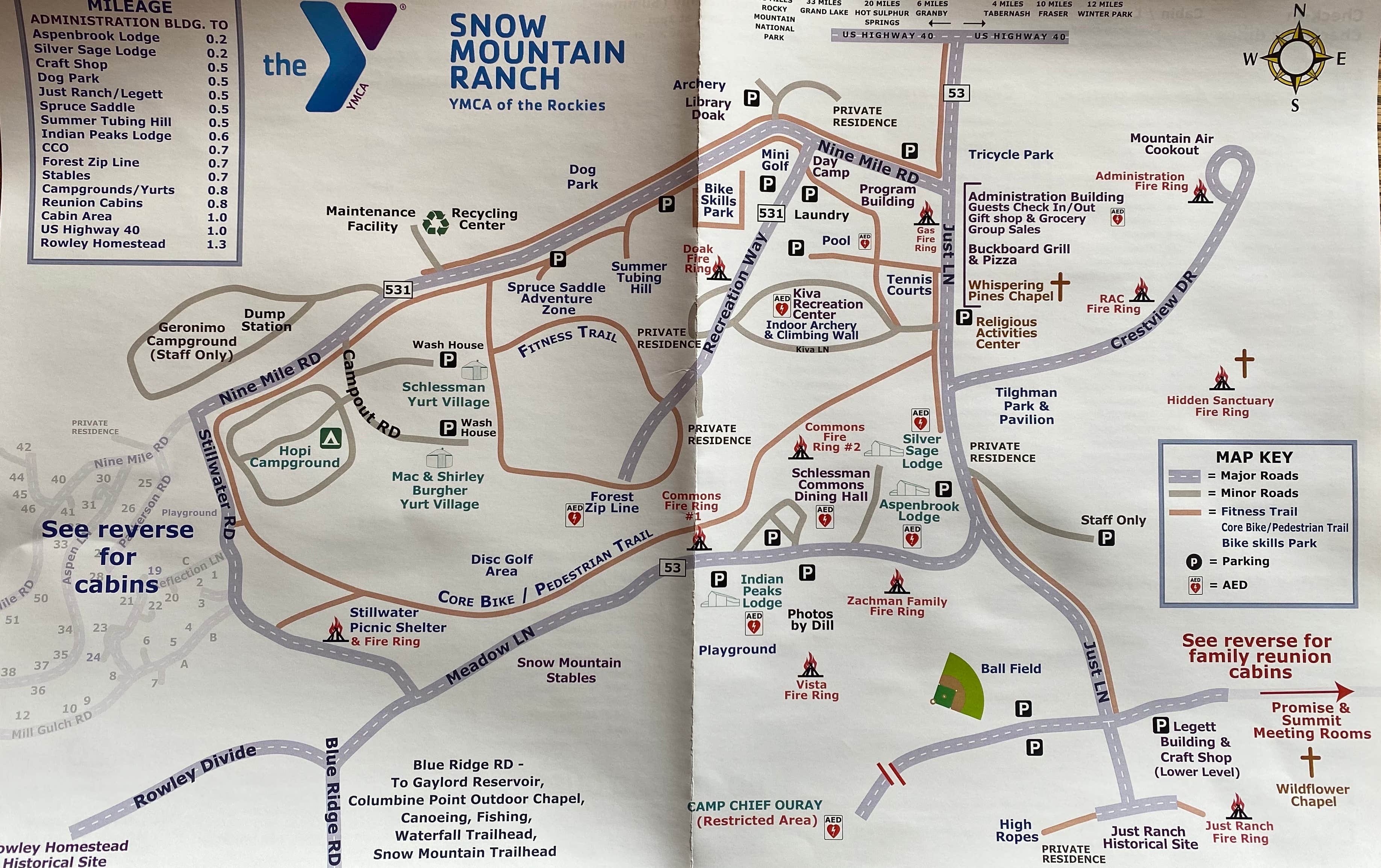 Ymca Of The Rockies Map Snow Mountain Ranch Ymca Camping | The Dyrt