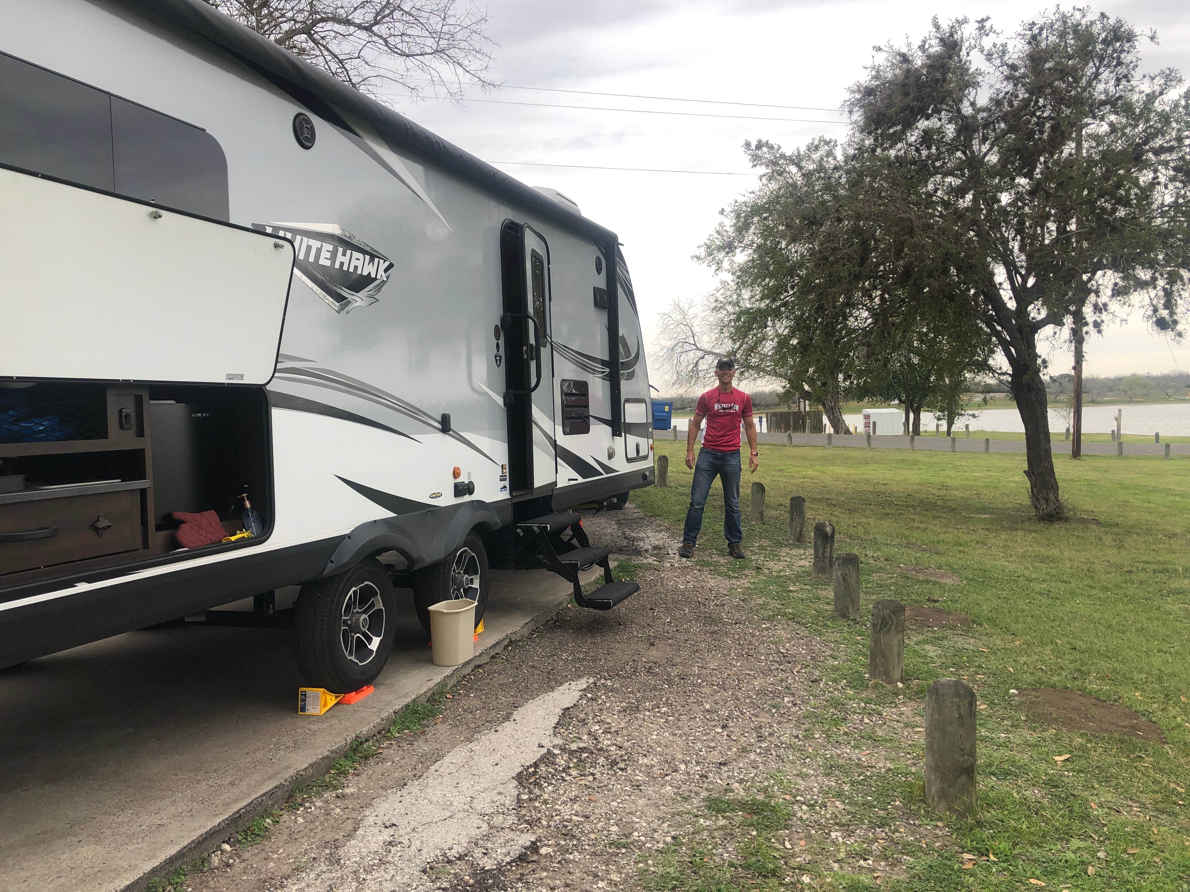 Marnie G.'s photo of rv camping at Lake Corpus Christi State Park Campground near Alice, TX