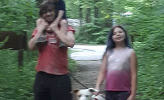Tiffany T.'s photo of camping with pets at Mccormick's Creek State Park Campground near Martinsville, IN