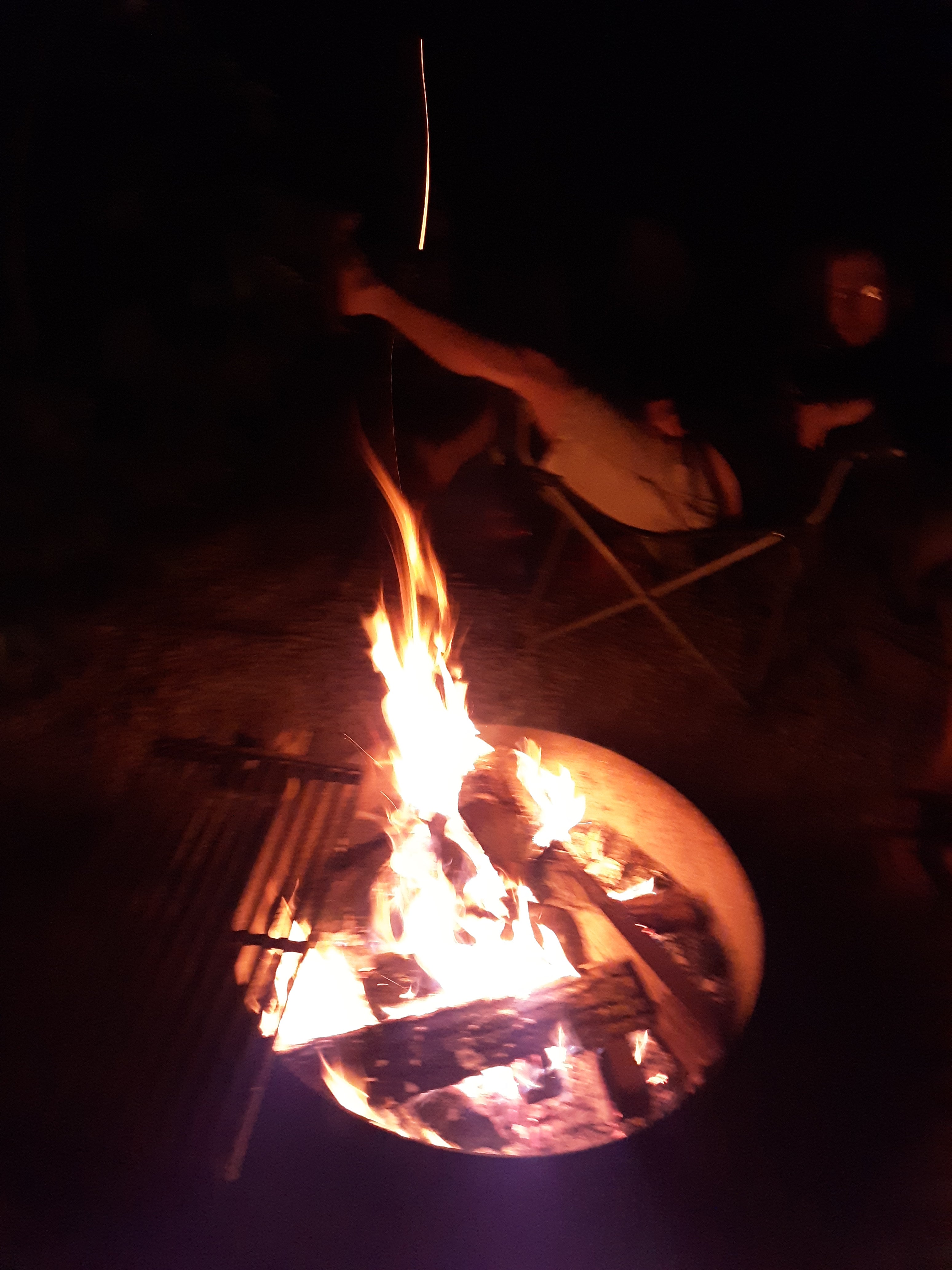 Ending the nights with Smores and a fire.