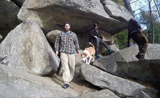 Daniel S.'s photo of camping with pets at Pawtuckaway State Park Campground near York Harbor, ME