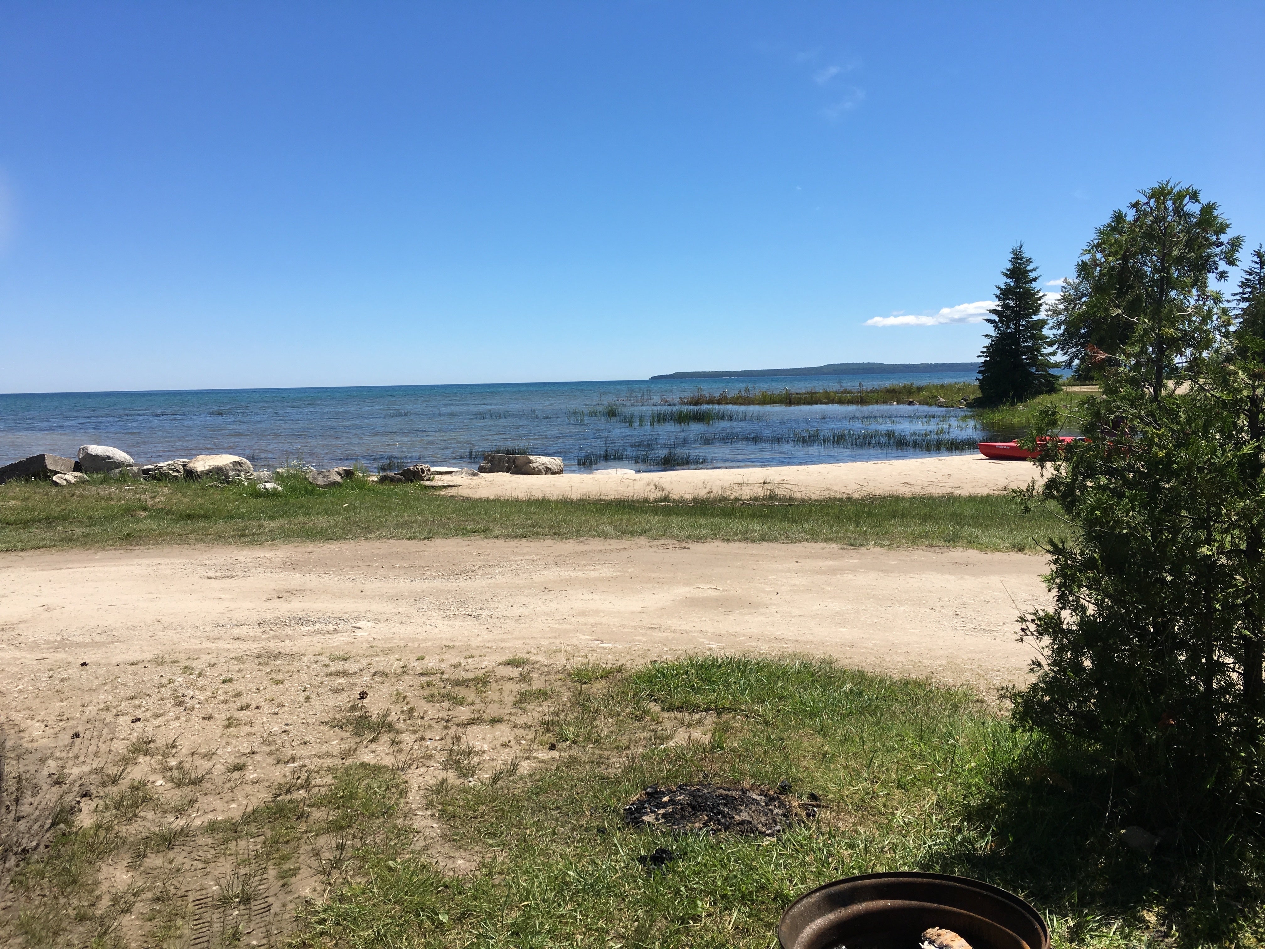 Camper submitted image from Castle Rock Lakefront Mackinac Trail Campground - 5