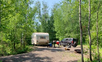 Camping near Whiteface Reservoir: West Two River, Eveleth, Minnesota