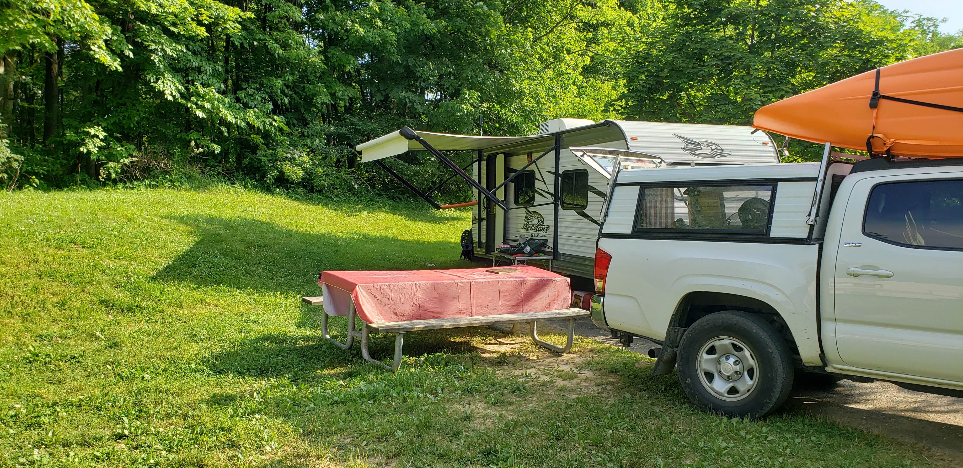 Larry M.'s photo of rv camping at Raccoon Creek State Park Campground near Valley View, OH