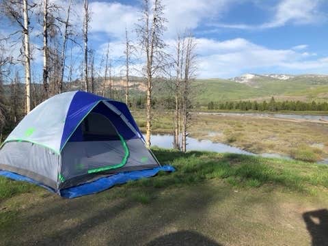 Lauren B.'s photo of a dispersed camping area at Snake River Dispersed - Rockefeller Memorial Parkway near John D. Rockefeller Jr. Memorial Parkway